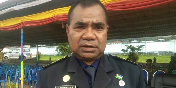 Comandante PNTL AInaro Justino Menezes