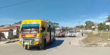 sarani paroqui santa Maria Ainaro ho kareta 8 viajen ba Dili Tasitolu,partisipa Misa dom Virgílio do Carmo Cardial da Silva