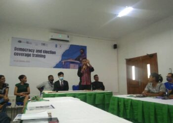 AJTL  Fasilita Formasaun Reportajen  Democrasia  Eleitoral Ba Jornalista