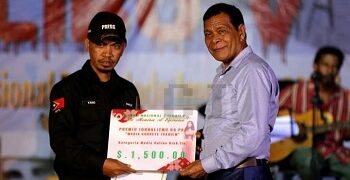 Média Lafaek News Simu  Prémiu  Maria Gorete ba Daruak Husi CNC