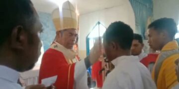 Sua Emenensia Dom Virgílio Cardeal Do Carmo  Da Silva Fó Krisma Ba Sarani 780  Iha Hatobuilico