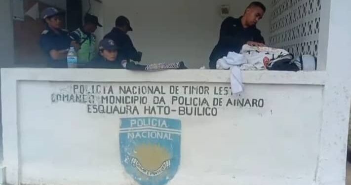 PNTL Ainaro Prende Atributu Arte Marsiais no Rituais inklui sasan Kroat iha Ramelau