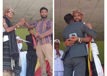 Termu Entrega Simbólikamente Patrimóniu Estadu Husi Xefe Suku Sesante Ba Xefe Eleitu Sira