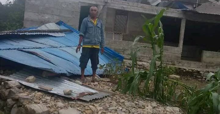 Uma 100 Hetan Estragus Iha Ainaro Husi Anin ho Intensidade Forte