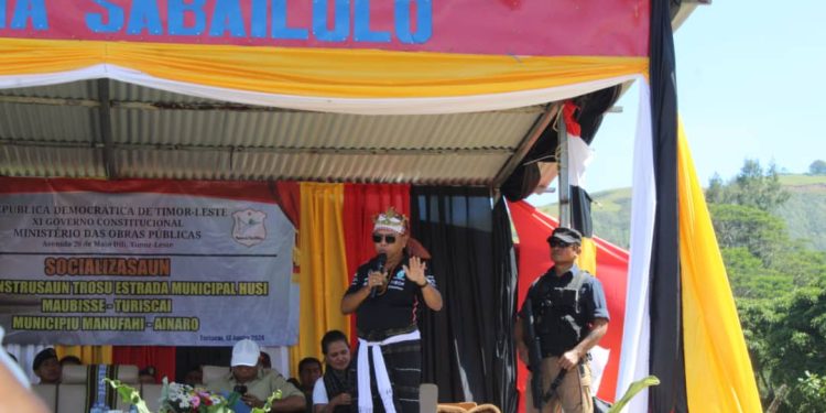 MOP Lansa Ona estrada Diresaun  Maubisse Turiscai ho Diatansia 12 Kilometru