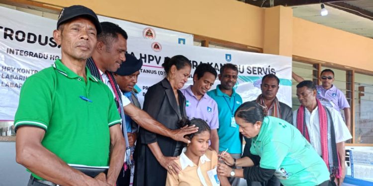 SSMA Lansa Kampaña Vasina HPV Ba Labarik Iha Ainaro