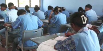 Estudante Eskola EBC Fernado Lasama Ainaro 100% Partisipa Ezame Nasionál