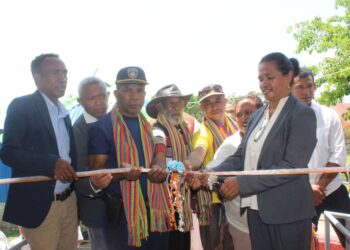 MEJD Hamutuk ho PAM Inagura Eskola Lima Iha Ainaro