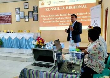 MSSI Sosializa Konsultasaun Rejional  Esbosu Relatório Inisial Konvensaun Direito Ema ho Difisensia iha Ainaro