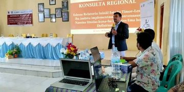 MSSI Sosializa Konsultasaun Rejional  Esbosu Relatório Inisial Konvensaun Direito Ema ho Difisensia iha Ainaro