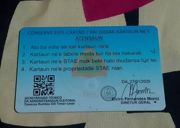 Imprime Eleitoral Biometriku Tarde Tanba Stock Material iha STAE Nasionál Menus