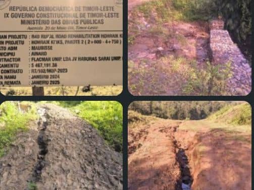 Kompania Abandona Projetu Estrada Suco Aituto, Komunidade Ejiji Atuasaun Governu