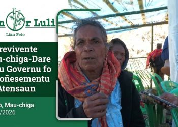 Maria Mendoça de Araújo, sobrevivente, husi Suku Mauchiga